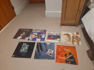 Collection 7 Vocal Jazz vinyl LPs Records Frank Sinatra Billie Holiday Eckstine - Picture 1 of 1
