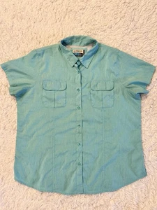 Magellan Outdoors Damen Angelhemd 2X Classic Fit Aqua Blau - Bild 1 von 6