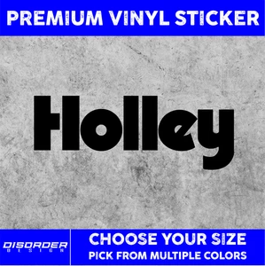 HOLLEY [VINYL STICKER]-for Car/Truck WINDOW-LAPTOP-FOLDER-YOU PICK COLOR/SIZE - Imagen 1 de 6