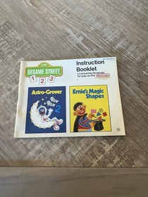 Sesame Street 123 Authentic Original NES Nintendo Manual Only