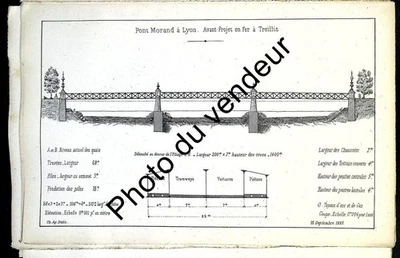 Histoire de Lyon: Aynard, 1885, Reconstruction du pont Morand sur le Rhône - Photo 1/4