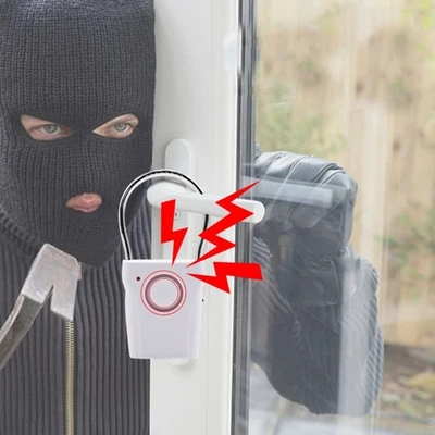 120dB Door Handle Alarm Portable Window Alarm  Hotel Apartment Security - Image 1 of 4