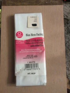 Vintage Coats Bias Hem Facing White Nip - Picture 1 of 2