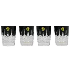 Waterford Cristal Lismore Negro Doble Antiguo Juego de 4 Nuevo - Imagen 1 de 4