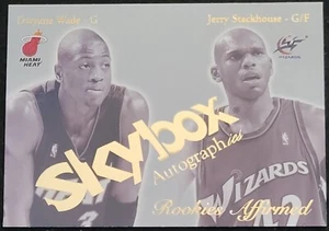 03-04 Skybox Autographics Rookies Affirmed Dwyane Wade/Jerry Stackhouse - Picture 1 of 2