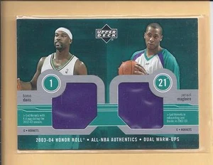 * 2004 Upper Deck Honor Roll Dual Warm-ups B.Davis / J.Magiore Honrnets - Bild 1 von 1