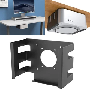 Under Table Hanging Shelf Wall Mount Bracket Cooling Accessories For Mac Studio - Picture 1 of 7