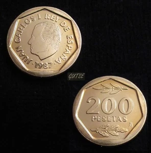 Gutse J.Carlos I-3, 200 Pesetas 1987, Brillant Original, Sans Circulaire - Picture 1 of 1