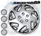 Metallic Silver 4pcs Set #007B 15" Inches Hubcaps Hub Cap Wheel Cover Rim Skin