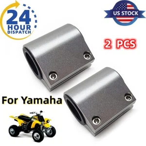 2x BILLET ALUMINUM 1" exhaust pipe clamps connectors Yamaha Banshee 1987-2006 US - Picture 1 of 7
