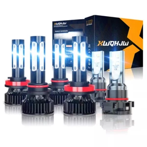 6x LED Headlight Bulbs Hi-Lo Beam Fog Lamp Conversion For 07-13 Silverado 1500 - Picture 1 of 9