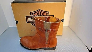 Women's Harley Davidson Linhurst Mid Pullon Boot with Box Size 9 1/2 - Picture 1 of 10