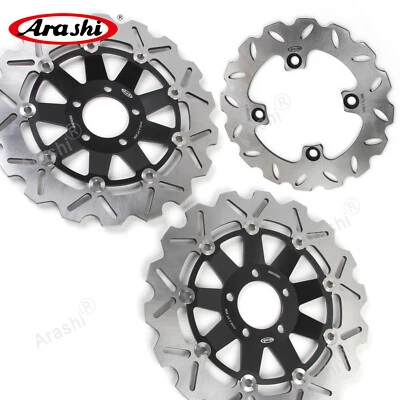 Front Rear Brake Disc Rotor For Kawasaki Ninja ZX6R 600 1998-2001 ZX-6R 636 2002 - Image 1 of 4