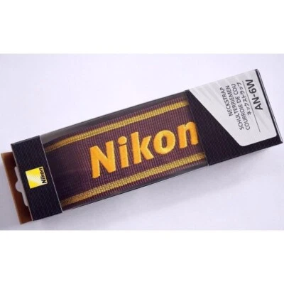 Correa de cuello ancho Nikon AN-6W amarilla genuina para cámara SLR DSLR Japón Foto 1 de 2