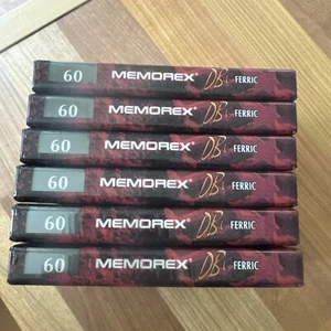 6 X Memorex DBX Ferric Blank Cassette Tapes - New Sealed - 60 Minute - Picture 1 of 3