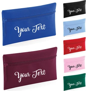 Personalised Childs Pencil Case Kids Office Stationery Zip Boy Girl School Bag - Picture 1 of 10