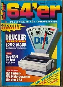 64´ FT Magazine, Newspaper for Commodore No 8/1991 - Imagen 1 de 4
