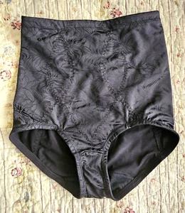 Calzoncillo delgado de control firme negro Maidenform Flexees de colección de los años 80 6854 pequeño nuevo $45 - Imagen 1 de 9