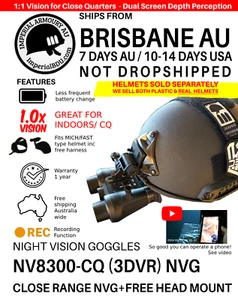 NV8300 CQ 1x ZOOM Infrared Night Vision Binoculars 3D Goggles NVG AUSTRALIA - Picture 1 of 7