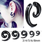 3-8mm Acrylic Spiral Snail Ear Taper Plug Expander Stretching Piercing Jewelry