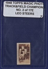 LEO STEERS (High Jump) 1948 Topps Magic Photo Track & Field #2E Vintage (2E7)
