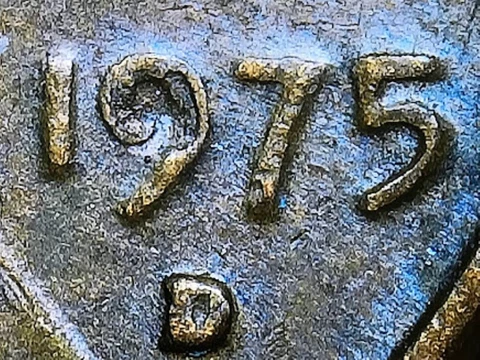 1975 D Lincoln  Penny Lamination Error Cover
