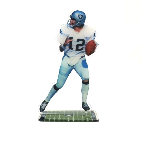 Ken Stabler Figure - #12 of Oakland Raiders Drops Back to Pass Figurine Ornament Cover