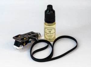Titanium Headshell, Stylus, Belt, Oil Kit for SANYO TP747, TP1005, TP1010, 27 - Picture 1 of 8