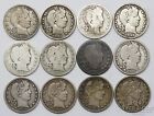 (12) 1892-1916 Barber Quarters Better/Key Dates 25c 27633