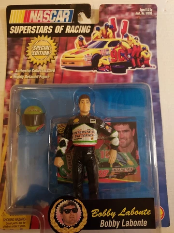 1998 Nascar Superstars Of Racing 5" Figure BOBBY LABONTE. New In Package Cover
