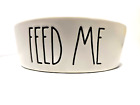Rae Dunn Magenta 202 Pet "FEED ME" Food or Water 4.75" Bowl
