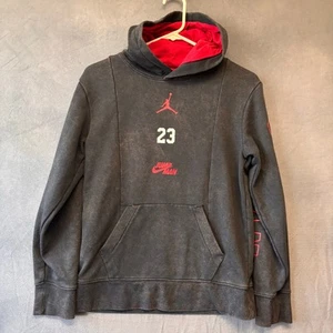 Marbled Jordan Jumpman Hoodie Pullover Center Logo Boys 12-13 Basketball Street - Picture 1 of 8