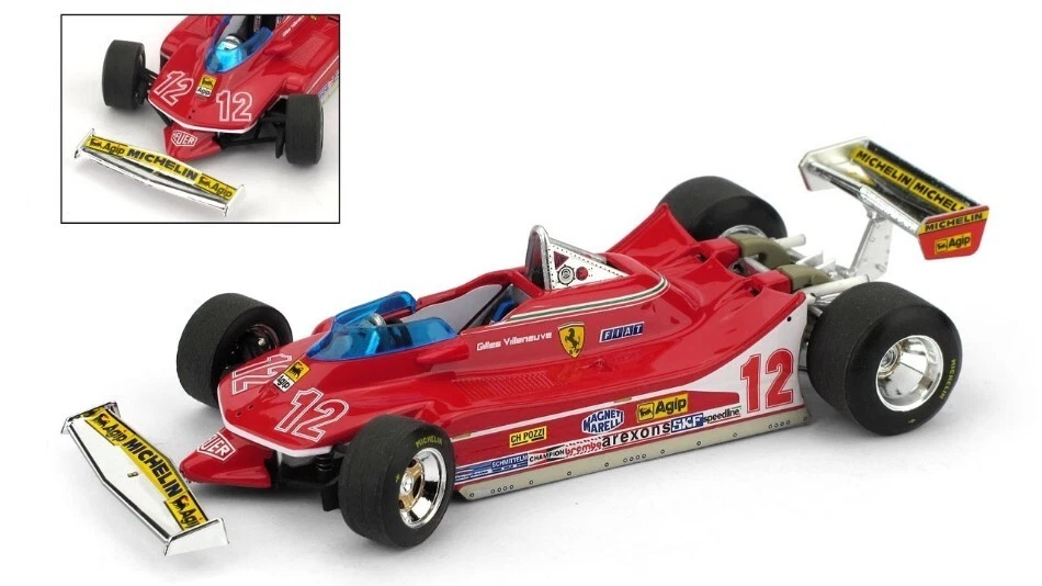 FERRARI 312 T4 G.VILLENEUVE 1979 N.12 2nd FRANCE GP 1:43 - Immagine 1 di 1