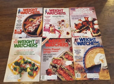 Weight Watchers Magazine 1988 Lot of 6 Issues Diet Recipes Vintage Foto 1 de 4