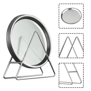  1 set di piastre in acciaio inox rotondo barbecue piastra multi-funzionale - Foto 1 di 8