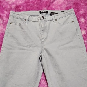 Jeans Buffalo David Bitton avana 10/30 vita alta grigio morbido elasticizzato alla caviglia skinny - Foto 1 di 14