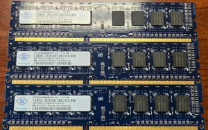 Nanya NT2GC64B88B0NF-CG 2GB PC3-10600U-9-10-A0 1Rx8 Desktop RAM USED AS-IS - Picture 1 of 1