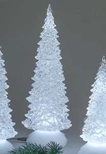 LED Deko Baum Pyramide H. 32cm transparent aus Acryl Formano W25 - Bild 1 von 2