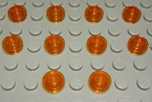 Lego Placa Redonda 1x1 Transparente Naranja 10 Piezas (1398 #) - Imagen 1 de 1
