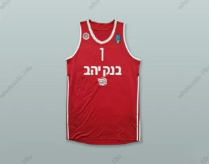 PERSONALIZADO Amare Stoudemire 1 Hapoel Tel Aviv Israel BC Baloncesto Cosido S-6XL - Imagen 1 de 3