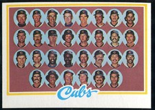 1978 Topps Vintage Baseball Chicago Cubs #302 Checklist 