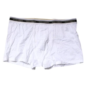DOLCE & GABBANA Underwear White Cotton Stretch Regular Boxer IT7 / US XL 80usd - Picture 1 of 3