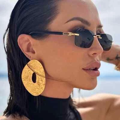 Gucci GG1221S 001 Unisex Square Sunglasses in Black/Gold with Grey Lens 100% UV - Image 1 of 4