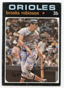 Brooks Robinson BP signiert 1971 Topps #300 Orioles HOF garantiert authentisch KOA - Bild 1 von 1