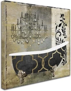 Paris Bath II by Color Bakery, 14×14-Inch Canvas Wall Art - Picture 1 of 4