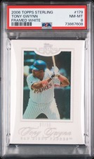 2006 Topps Sterling Tony Gwynn Framed White #179 Limited 07/50 PSA 8 NM-MT