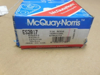 82-89 Fits Nissan Stanza Mcquay Norris Front Outer Tie Rod End #ES2817 H207 - Image 1 of 3