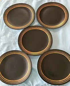SET OF 5 - BLOCK BIDASOA SPAIN CREATIO ORBIT HANDPAINTED 11" x 10" DINNER PLATES - Picture 1 of 4