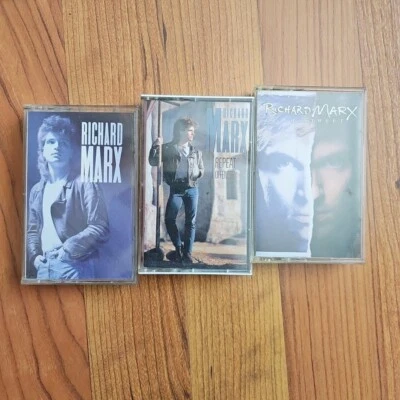 Richard Marx Rush Street, Repeat Offender, S/T 3 Cassette Tape Lot - Image 1 of 2