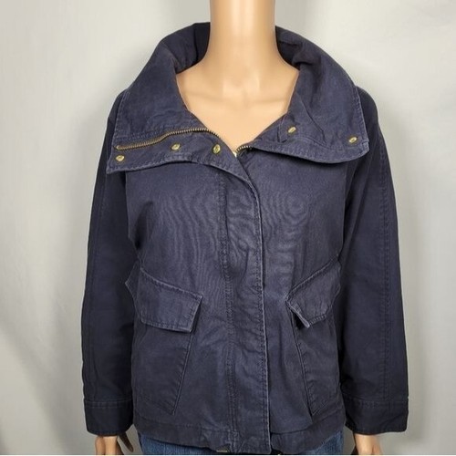 Giacca MICHAEL Michael Kors 100% cotone blu navy con ferramenta oro taglia large